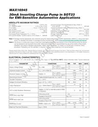 MAX16945TGUT+ Datasheet Page 2