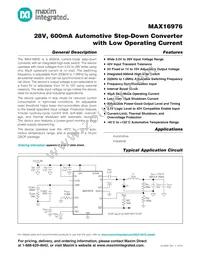 MAX16976AEE/V+ Datasheet Cover