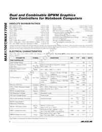 MAX17007GTI+T Datasheet Page 2