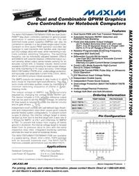 MAX17008GTI+ Datasheet Cover