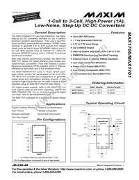 MAX1701EEE Datasheet Cover