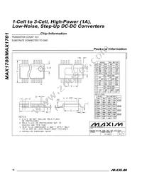 MAX1701EEE Datasheet Page 16