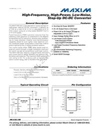 MAX1708EEE+T Datasheet Cover