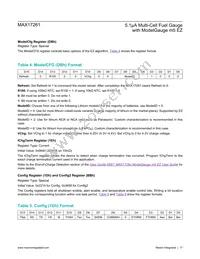 MAX17261METD+T Datasheet Page 17