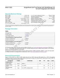 MAX17263LETD+T Datasheet Page 6