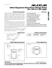 MAX1730EUB Datasheet Cover