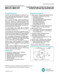 MAX17312X+ Datasheet Cover