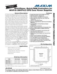 MAX17482GTL+T Datasheet Cover