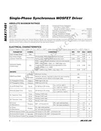 MAX17491GTA+ Datasheet Page 2