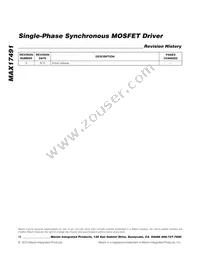 MAX17491GTA+ Datasheet Page 12