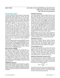 MAX17504SATP+ Datasheet Page 17