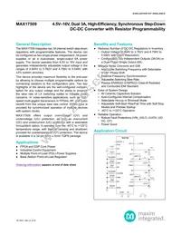 MAX17509ATJ+T Datasheet Cover