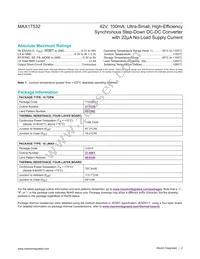 MAX17532ATB+ Datasheet Page 2