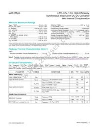 MAX17545ATP+T Datasheet Page 2