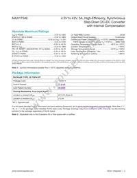 MAX17546ATP+ Datasheet Page 2