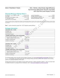 MAX17552AUB+T Datasheet Page 3