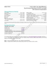 MAX17574ATG+T Datasheet Page 2