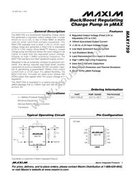 MAX1759EUB Datasheet Cover