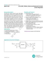 MAX17651AZT+ Datasheet Cover