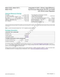 MAX17671FATB+T Datasheet Page 2