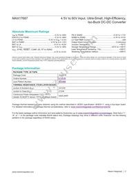 MAX17687ATP+ Datasheet Page 2