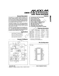 MAX177CWG Datasheet Cover