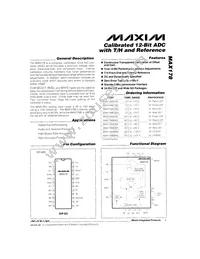 MAX178AENG+ Datasheet Cover