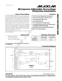 MAX1807EUB+ Datasheet Cover