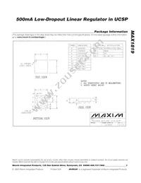 MAX1819EBL20+T Datasheet Page 9