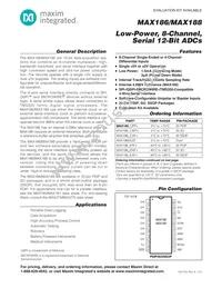 MAX186DC/D Datasheet Cover