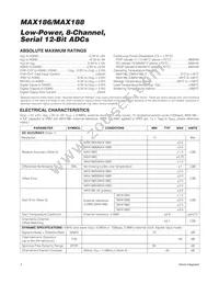 MAX186DC/D Datasheet Page 2