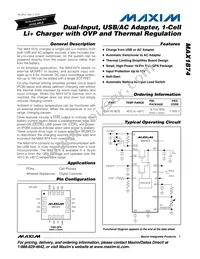 MAX1874ETE+T Datasheet Cover