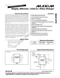 MAX1879EUA+ Datasheet Cover