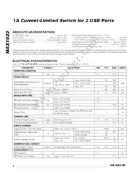 MAX1922ETB+ Datasheet Page 2