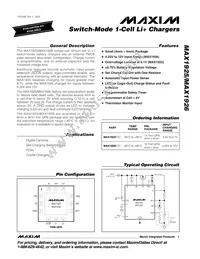 MAX1925ETC+T Datasheet Cover