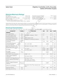 MAX1932ETC+TG035 Datasheet Page 2