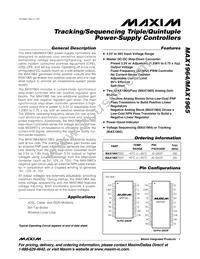 MAX1964TEEE+T Datasheet Cover