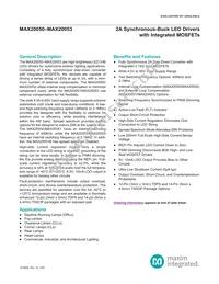 MAX20050ATC/V+ Datasheet Cover