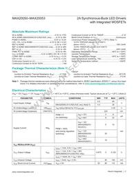 MAX20050ATC/V+ Datasheet Page 2