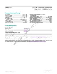 MAX20059ATCA/VY+ Datasheet Page 2