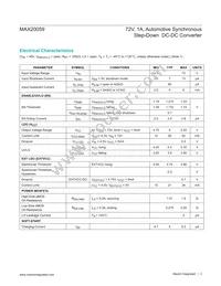 MAX20059ATCA/VY+ Datasheet Page 3