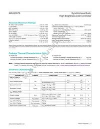 MAX20078ATE+W Datasheet Page 2