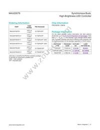 MAX20078ATE+W Datasheet Page 21