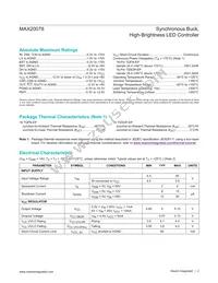 MAX20078AUE/V+T Datasheet Page 2