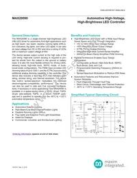 MAX20090AUP/V+ Datasheet Cover