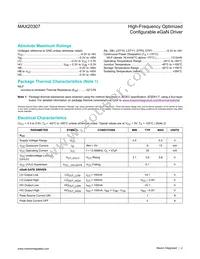 MAX20307EWL+ Datasheet Page 2