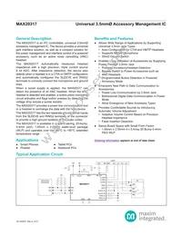 MAX20317EWP+ Datasheet Cover