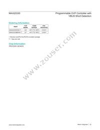 MAX20330EWA+T Datasheet Page 22