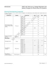 MAX20335BEWX+T Datasheet Page 17