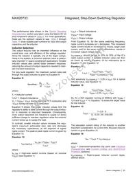 MAX20733EPL+ Datasheet Page 20